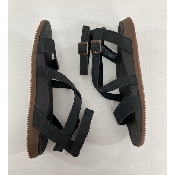 Chaco Rose Sandals Women’s 5 Black Suede Strappy Gladiator Casual Summer - Picture 6 of 10